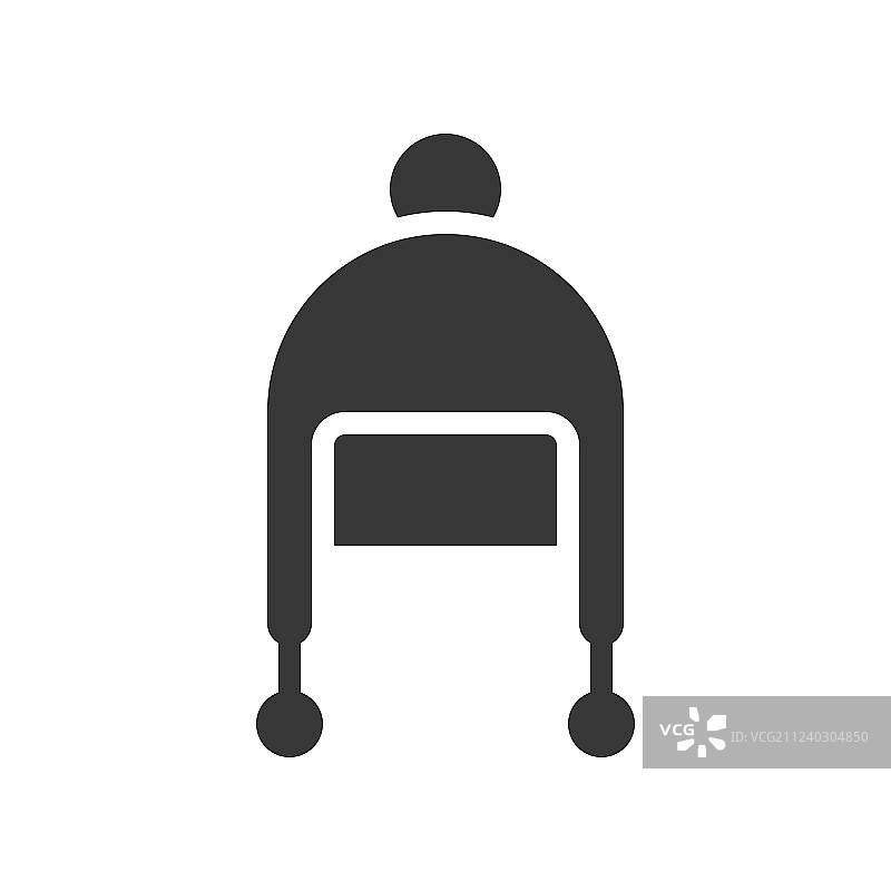 可爱的圣诞冬季帽子图片素材