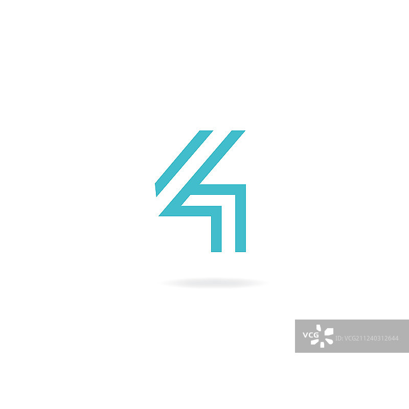 数字4标志图标设计模板元素图片素材