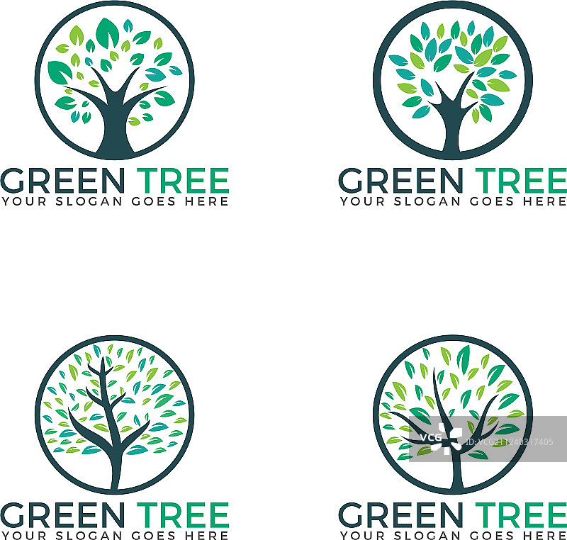 树木标志设计合集图片素材