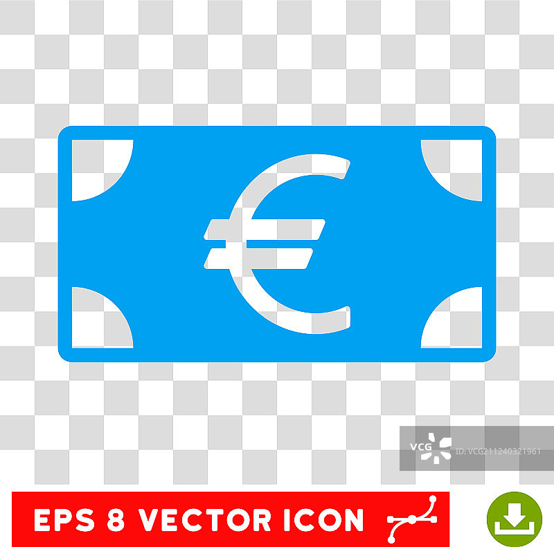 欧元纸币EPS图标图片素材