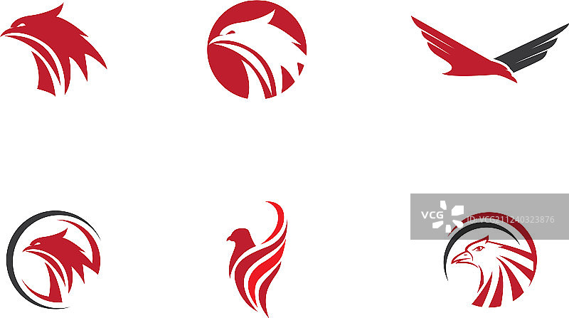 猎鹰翅膀logo模板图片素材