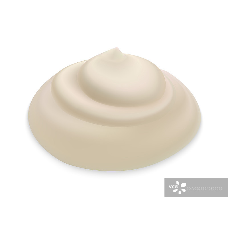 白色奶油（分离）图片素材