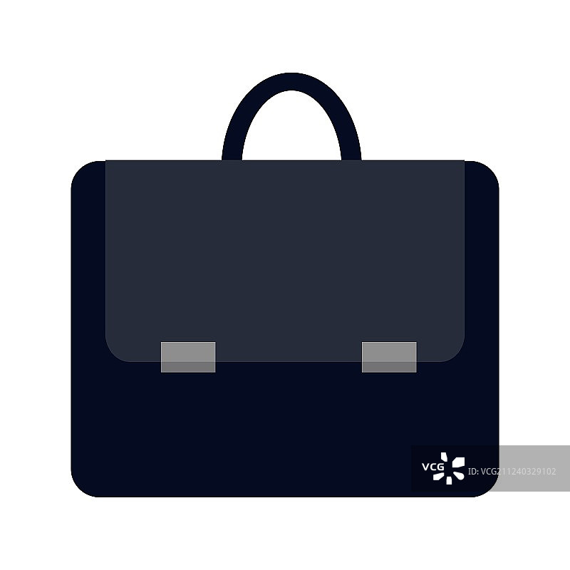深蓝色公文包图标图片素材