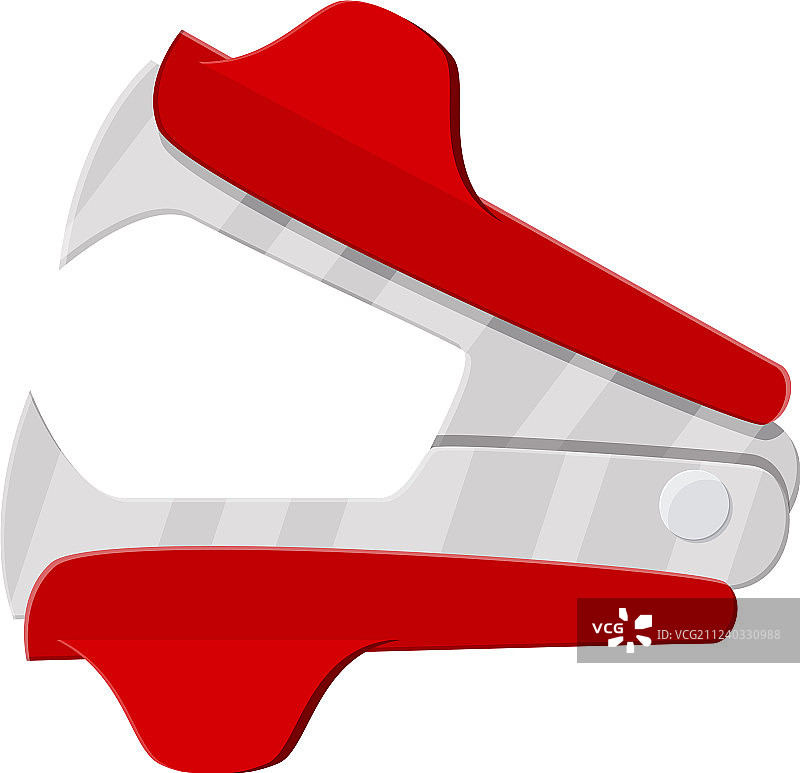 白色背景上的防订书机图标图片素材