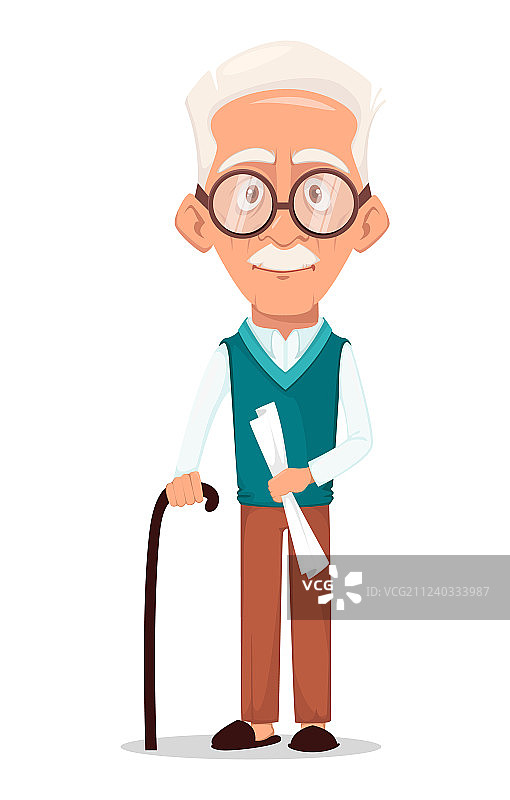 爷爷戴着眼镜图片素材