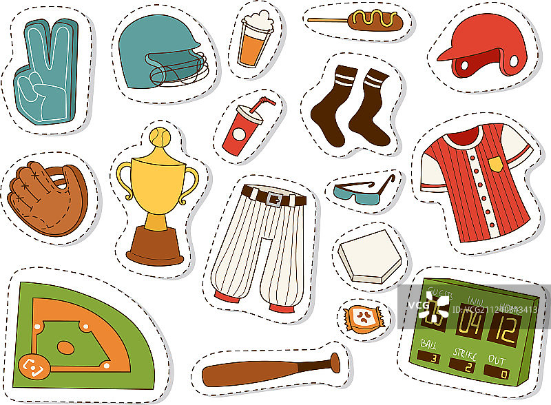 棒球运动比赛队徽图片素材