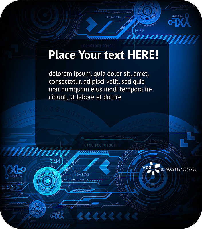 蓝色科技背景图片素材