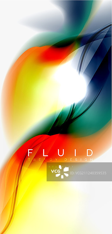 混合液体颜色流动抽象背景图片素材