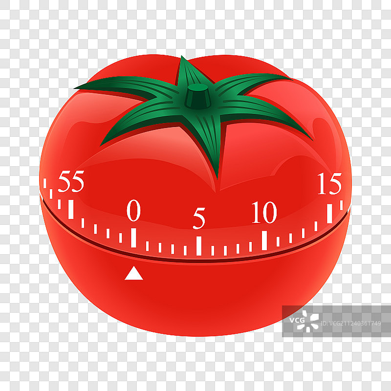 逼真风格番茄定时器模型图片素材