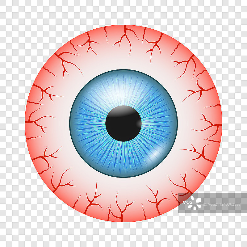 眼睛图标的容器逼真风格图片素材