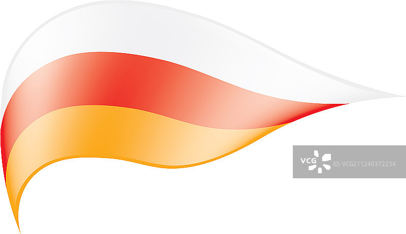 南奥塞梯国旗图片素材