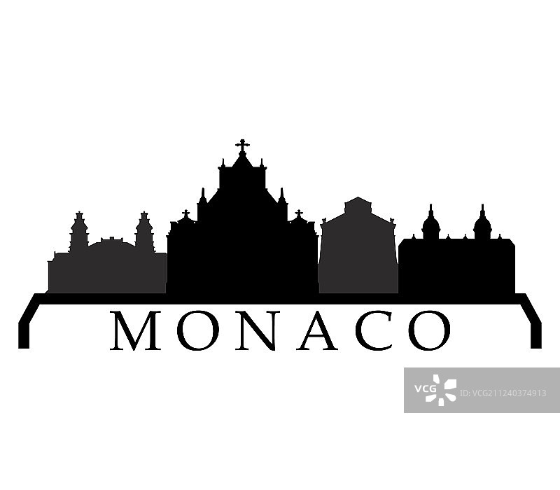 摩纳哥天际线图片素材