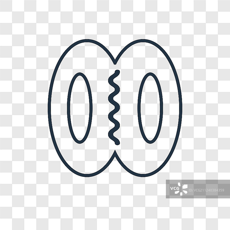 透明背景上的希望概念线性图标图片素材