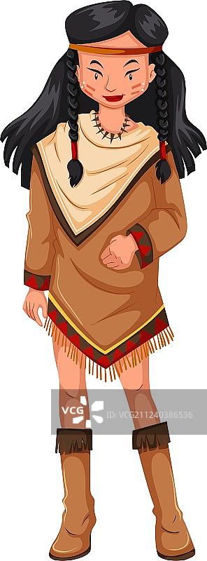 美洲原住民女人图片素材