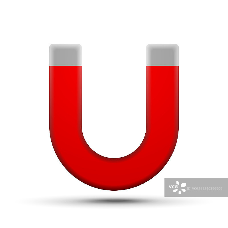 逼真的马蹄形磁铁图片素材