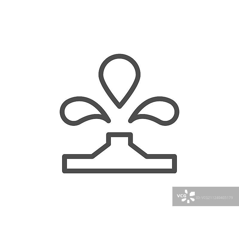 水源线性图标图片素材