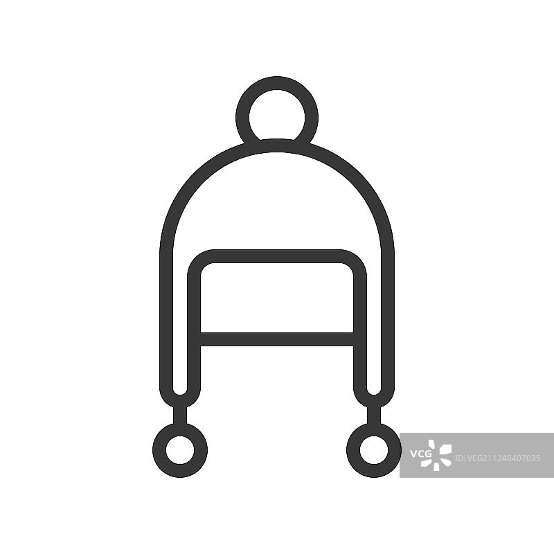 可爱的圣诞冬季帽子图片素材