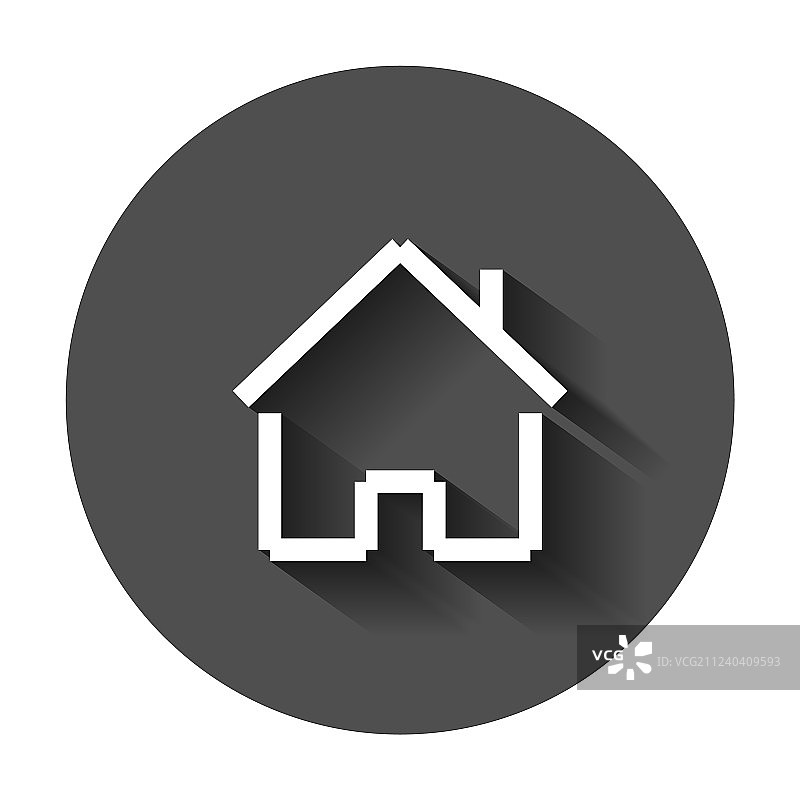 扁平风格房屋建筑图标图片素材