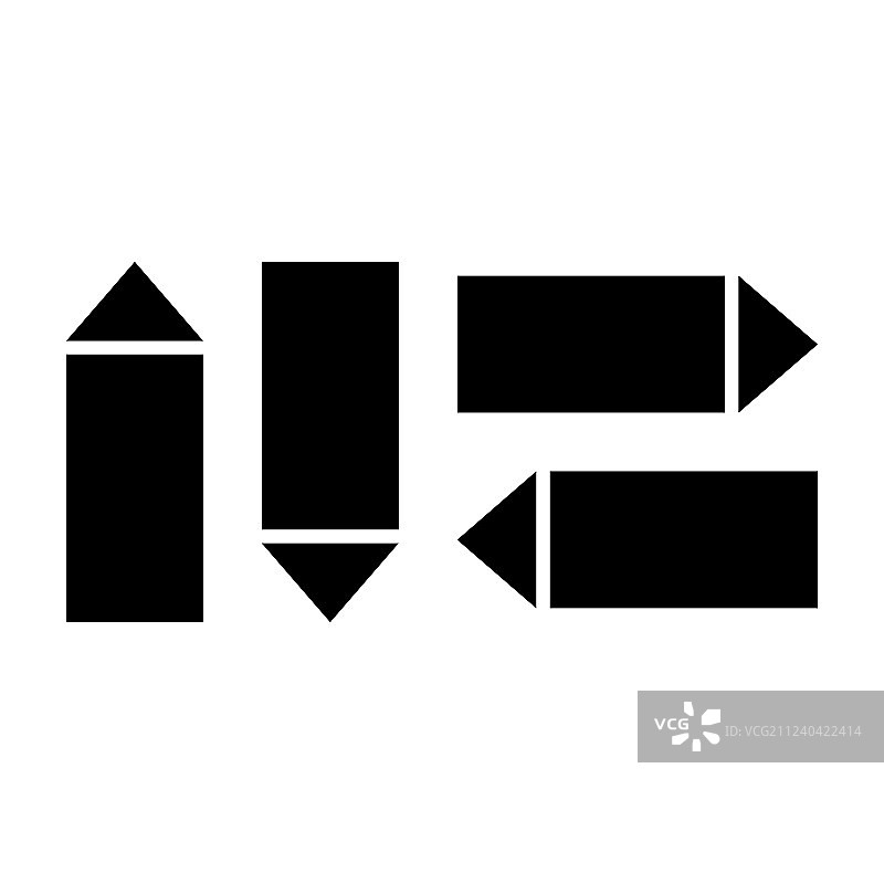 黑色运动方向指针箭头图片素材