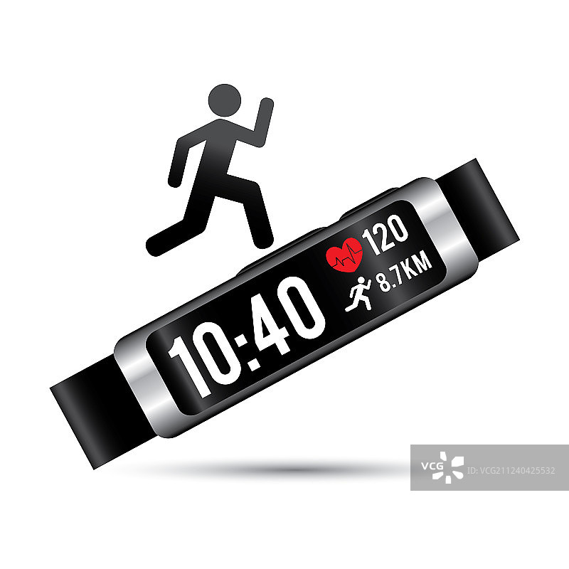 智能腕带追踪器健身可穿戴设备图片素材