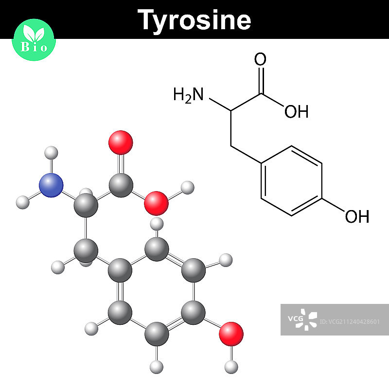 苯丙氨酸氨基酸化学结构图片素材