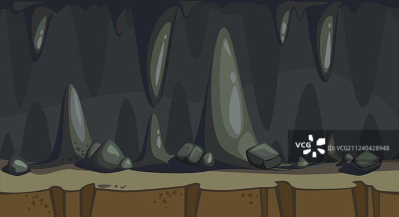 洞穴无缝图案图片素材