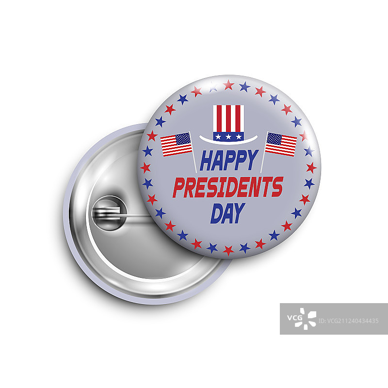 总统日徽章banner图片素材