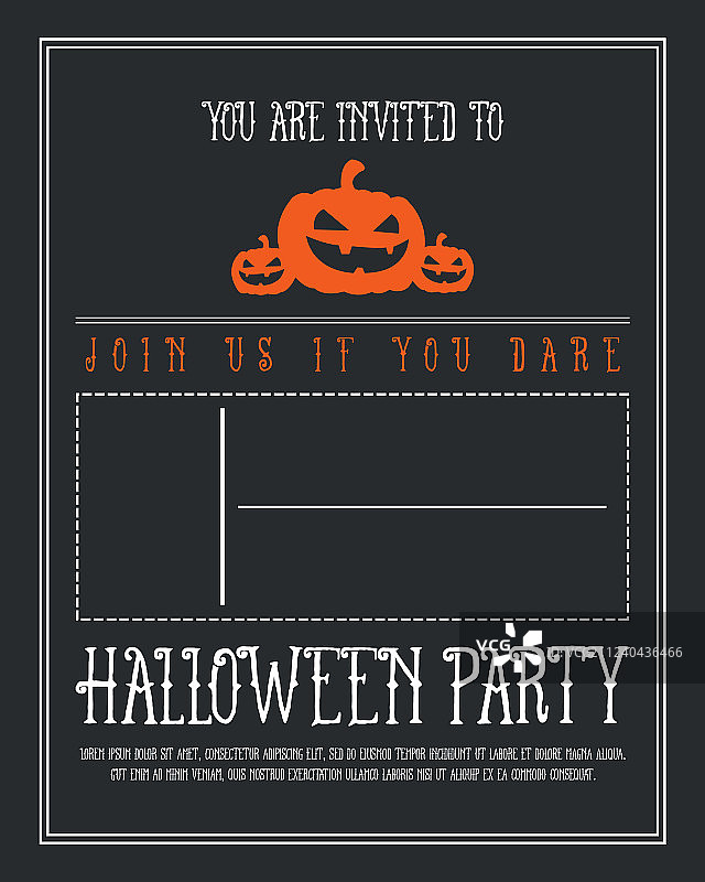 黑色背景万圣节海报设计图片素材