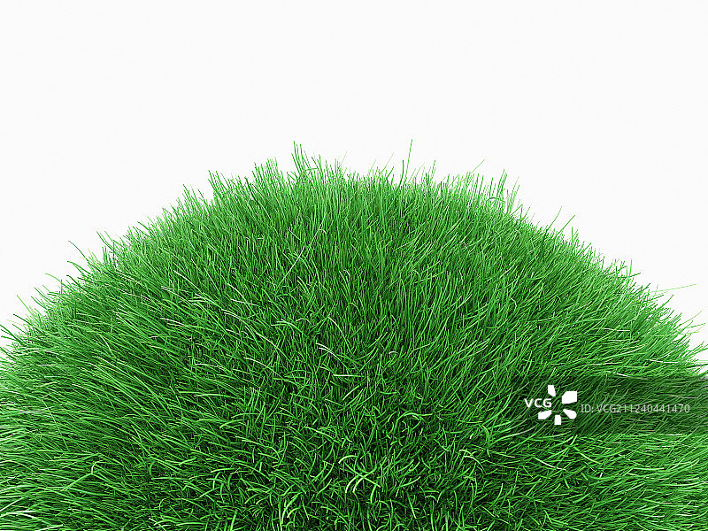 由草坪形成绿色自然小行星图片素材