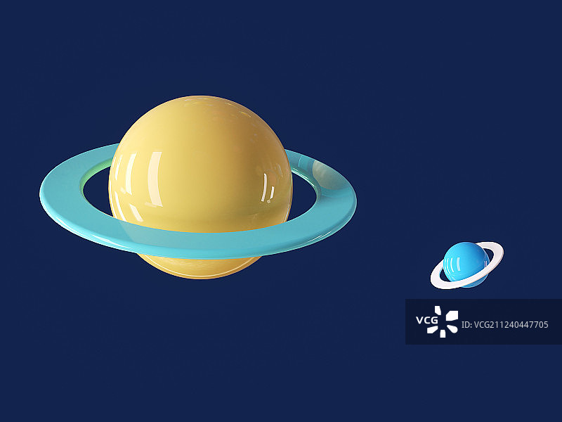 多彩三维卡通星球宇宙图片素材