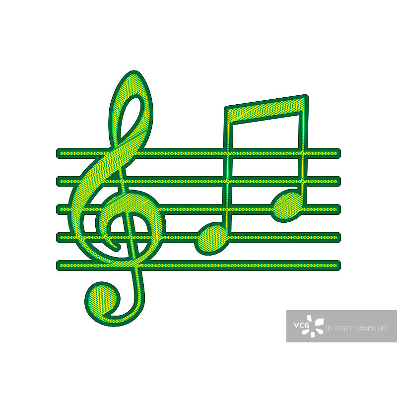 音乐小提琴谱号G谱号和音符图片素材