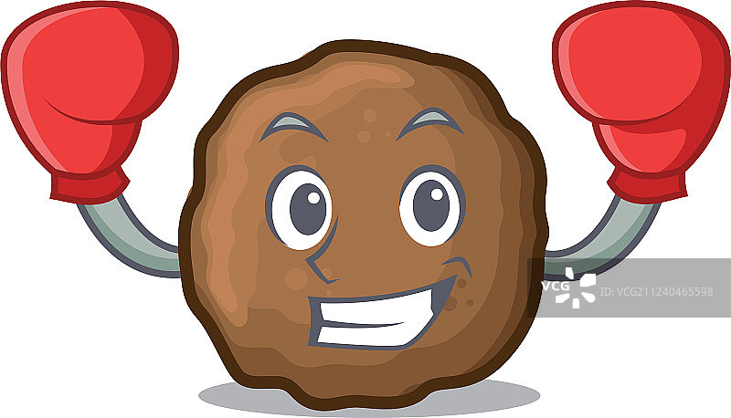 拳击肉丸卡通人物图片素材