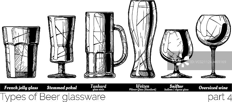 啤酒玻璃器皿图片素材