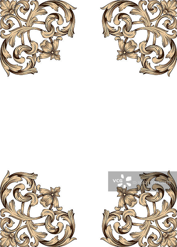 古典巴洛克装饰图片素材