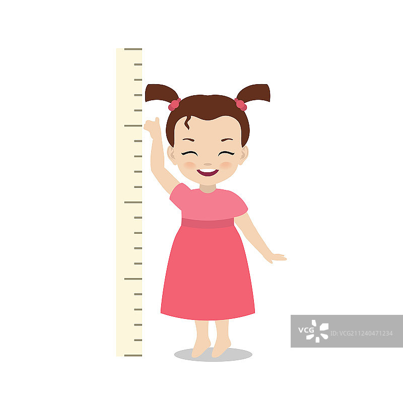 儿童测量身高图片素材