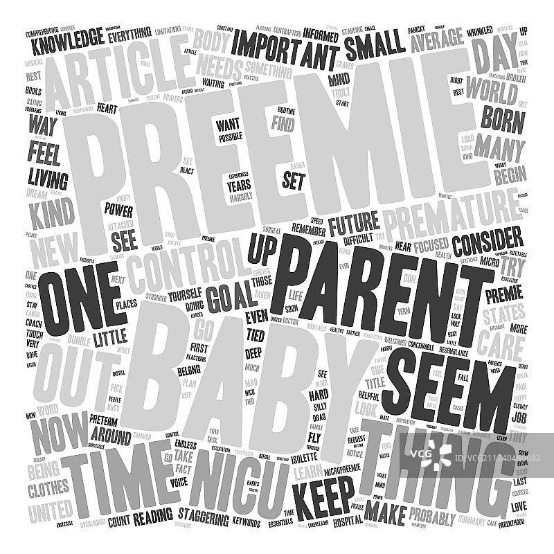 早产儿在新生儿重症监护室，您能做什么图片素材