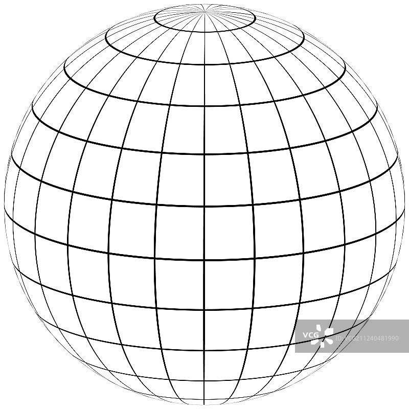 经纬线地球图片素材