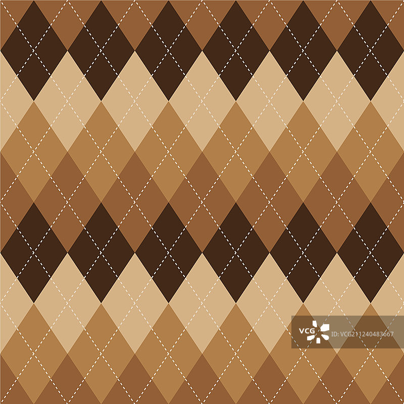 棕色菱形花纹无缝纹理图片素材