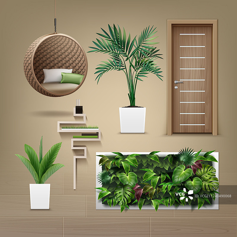 极简主义生态家具图片素材