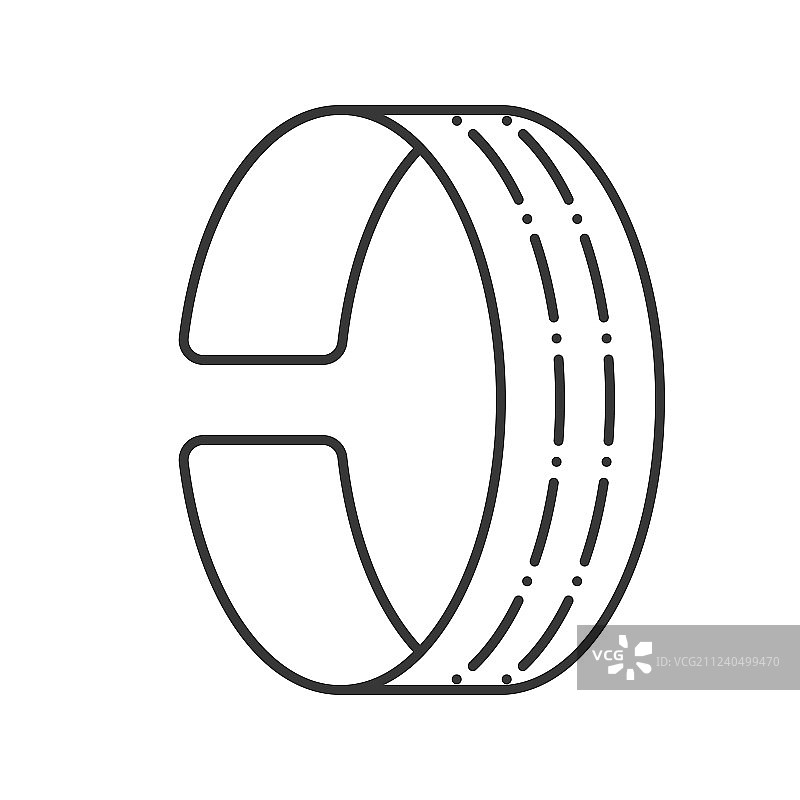 女士手镯配饰轮廓图片素材