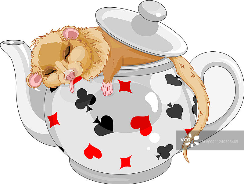 可爱睡鼠图片素材