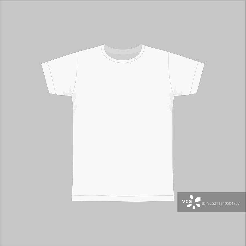 男士白色T恤图片素材