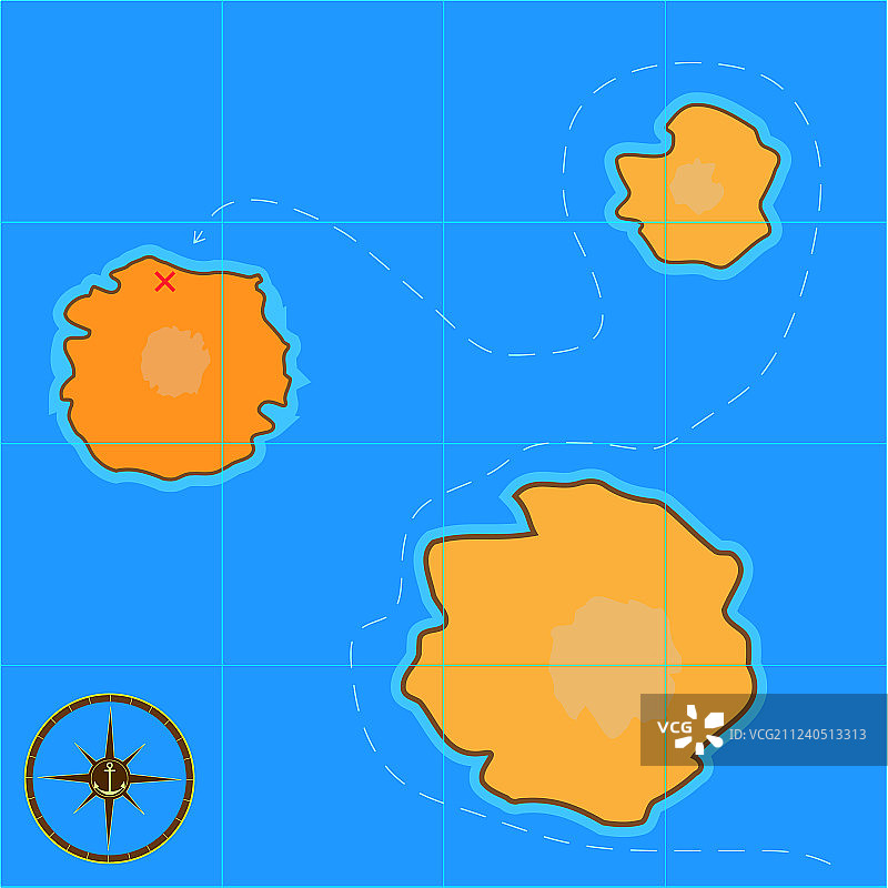 安卓游戏的卡通藏宝图图片素材