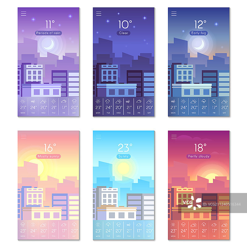 日夜卡通白天手机壁纸图片素材