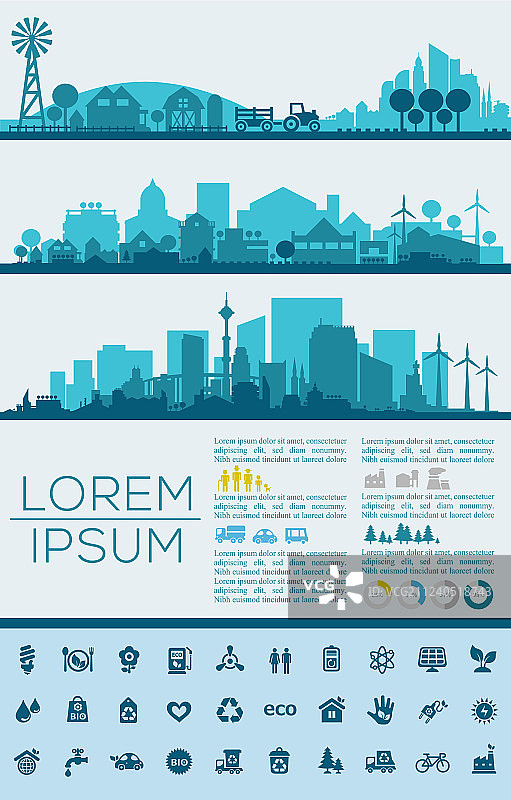 城市的天际线图片素材