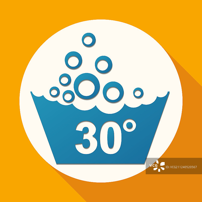 一套洗涤标志图标图片素材