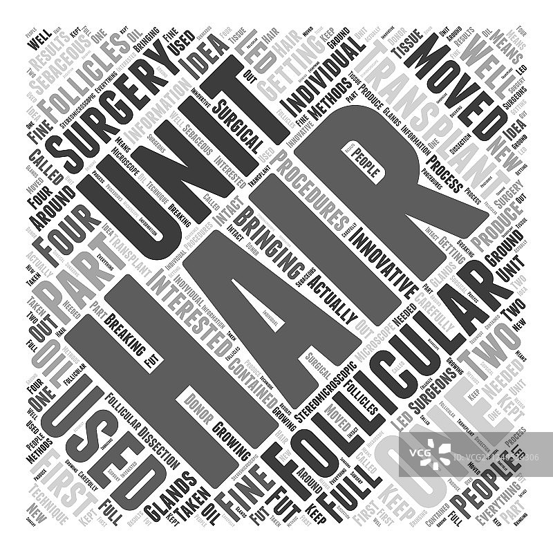 毛囊单位在植发中的应用图片素材