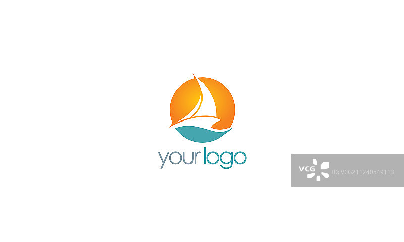 帆船船舶logo图片素材