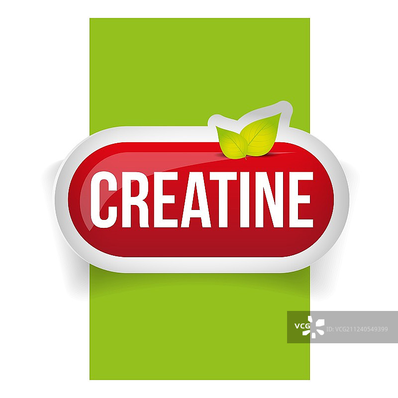 肌酸按钮或药丸 - 健身补充剂图片素材