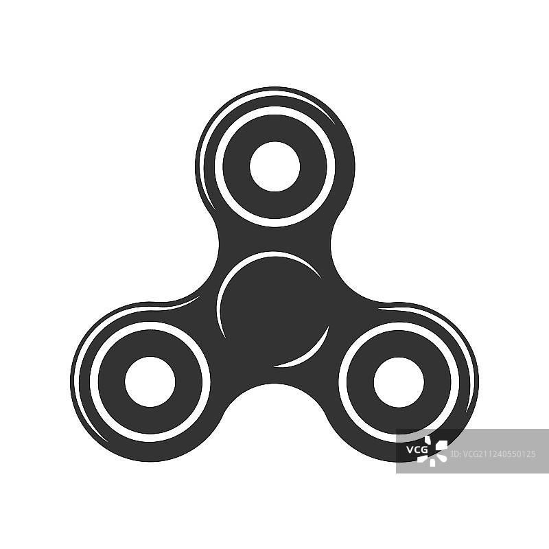 指尖陀螺轮廓符号图片素材